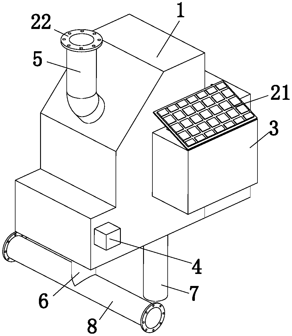 Working method of bridge water drainage device