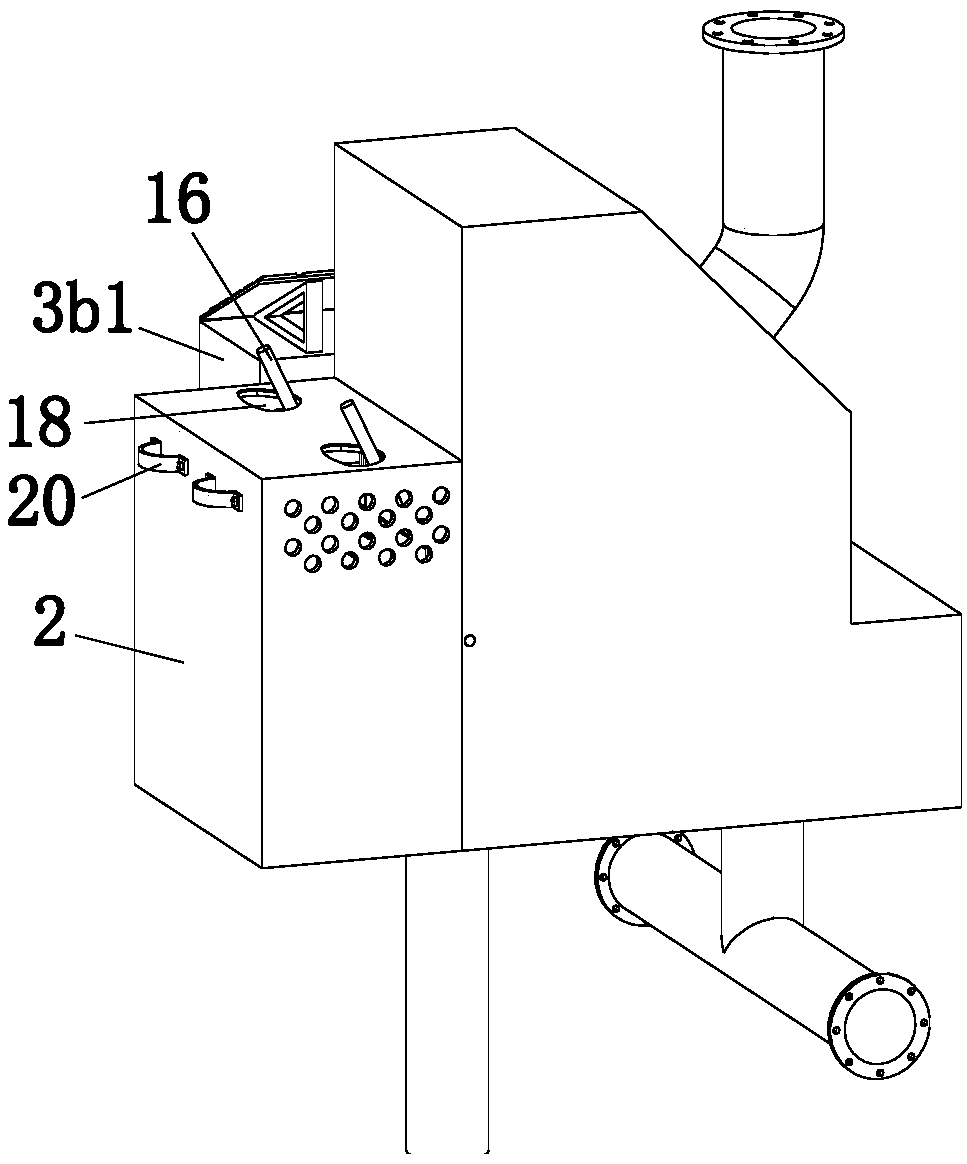 Working method of bridge water drainage device