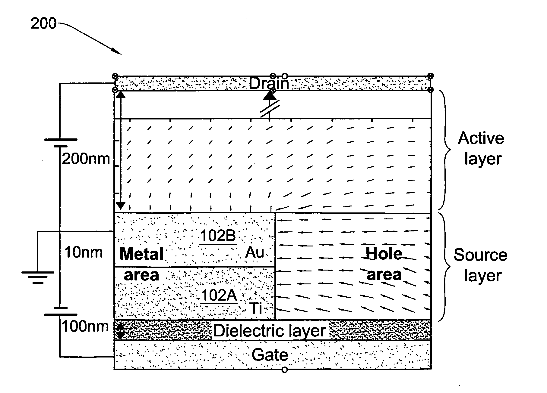 Vertical organic field effect transistor and method of its manufacture