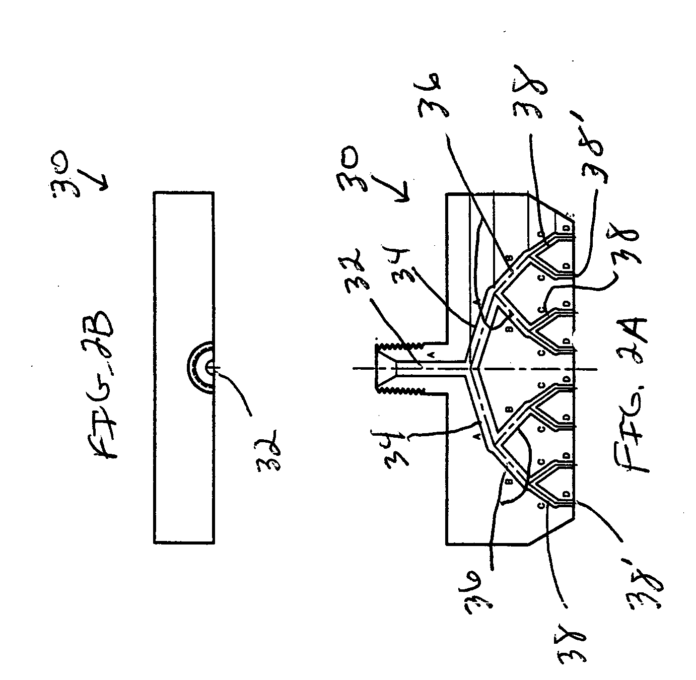 Nozzle for use in rotational casting apparatus