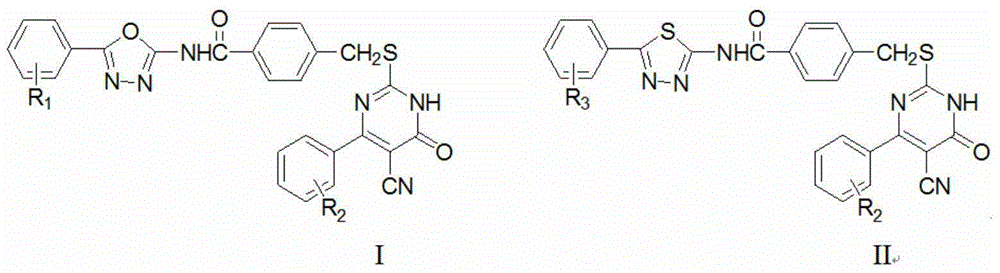Thiouracil derivatives containing oxadiazole/thiadiazole and preparation method and application of thiouracil derivatives