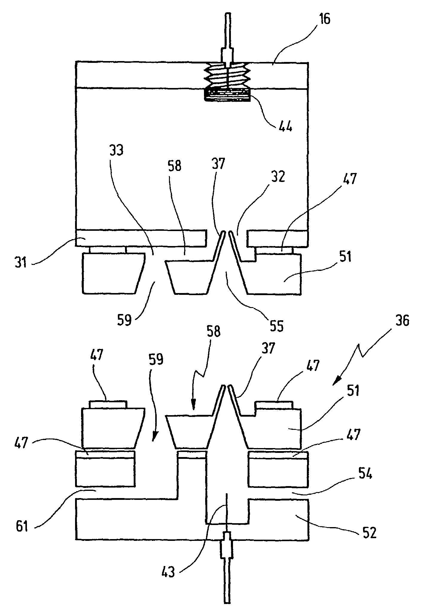 Apparatus and method for electrically contacting biological cells suspended in a liquid