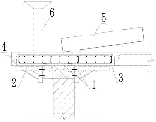 Reinforcing construction method for trough plate platform of operation subway station