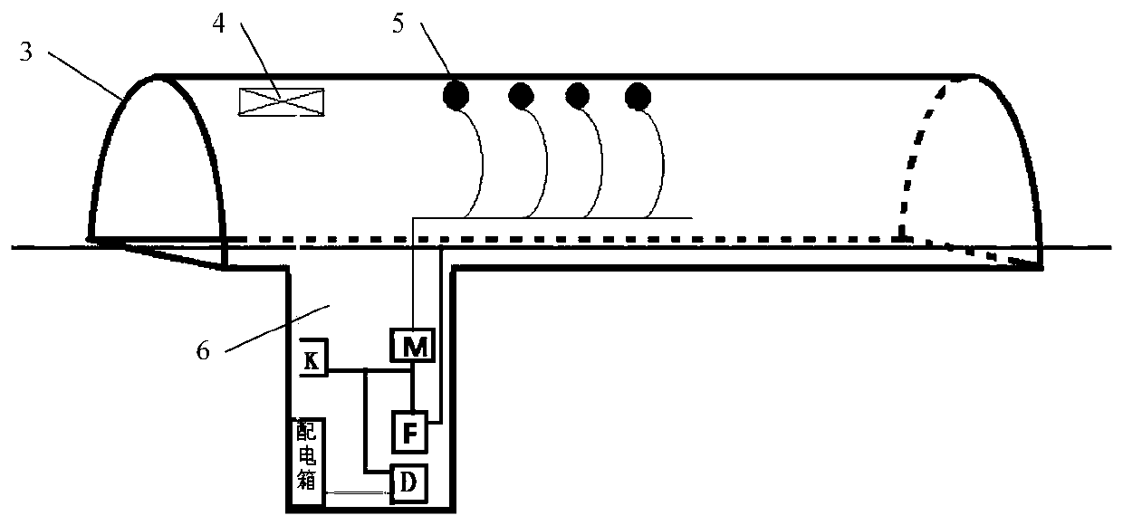 Operating tunnel gas monitoring device and system based on passive laser methane sensor