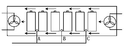 Heat radiation management method of battery pack