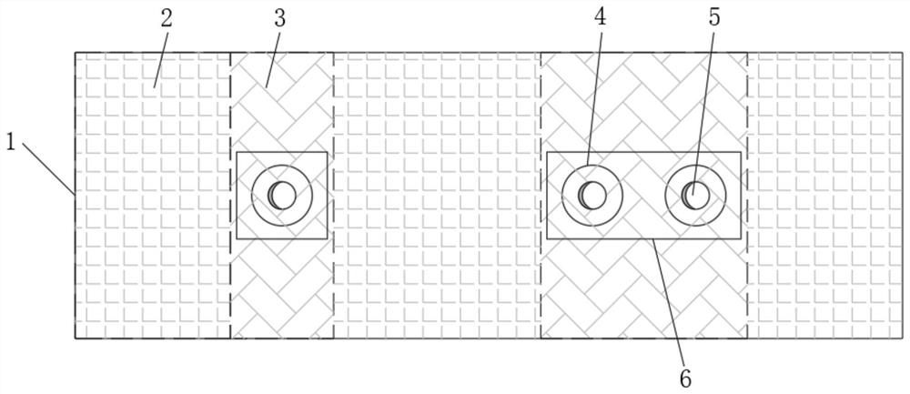 Pipe well post-pouring hole advanced construction pipeline reservation construction system