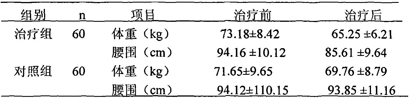 Chinese herbal external-application agent for treating obesity