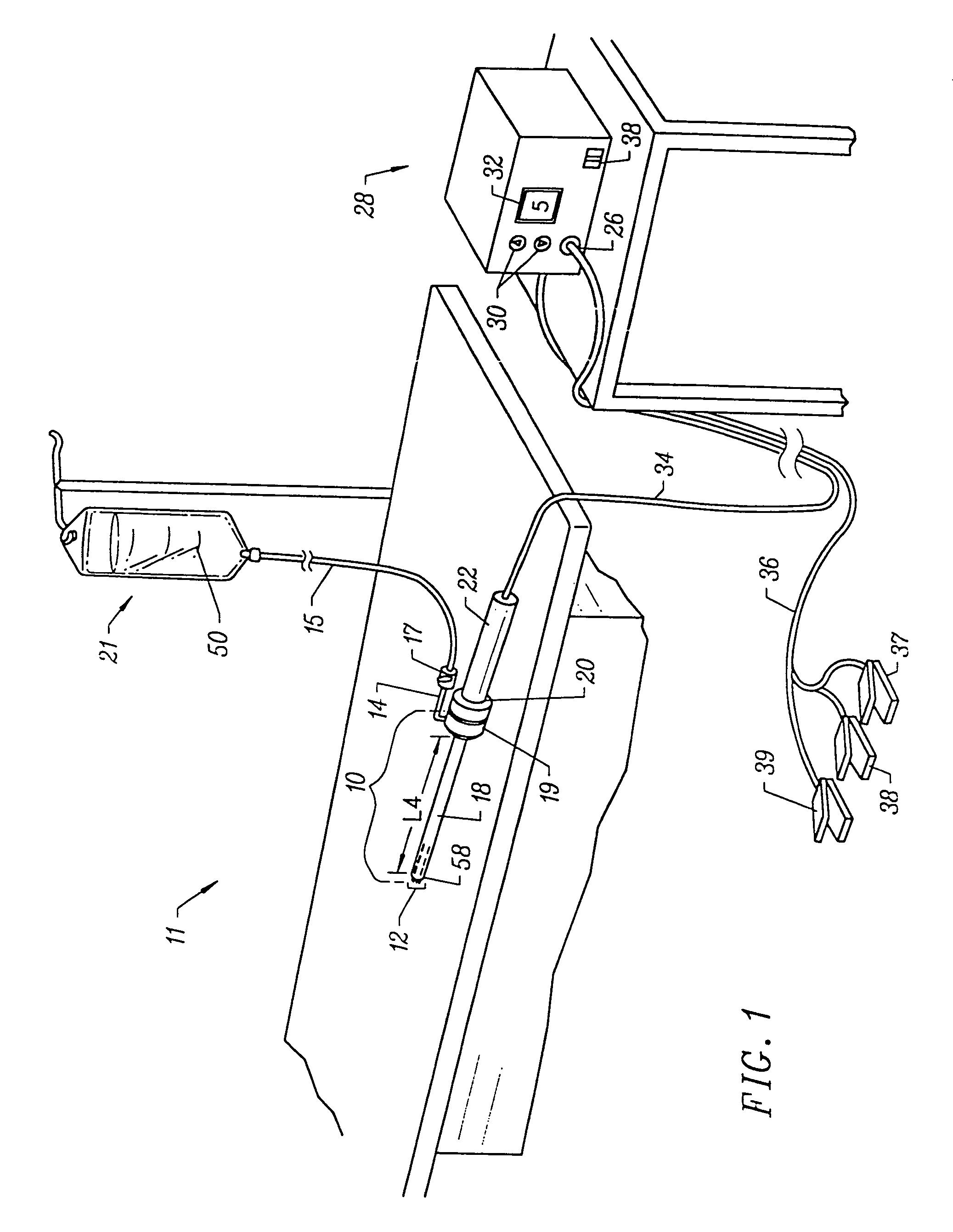 Electrosurgical apparatus having a curved distal section