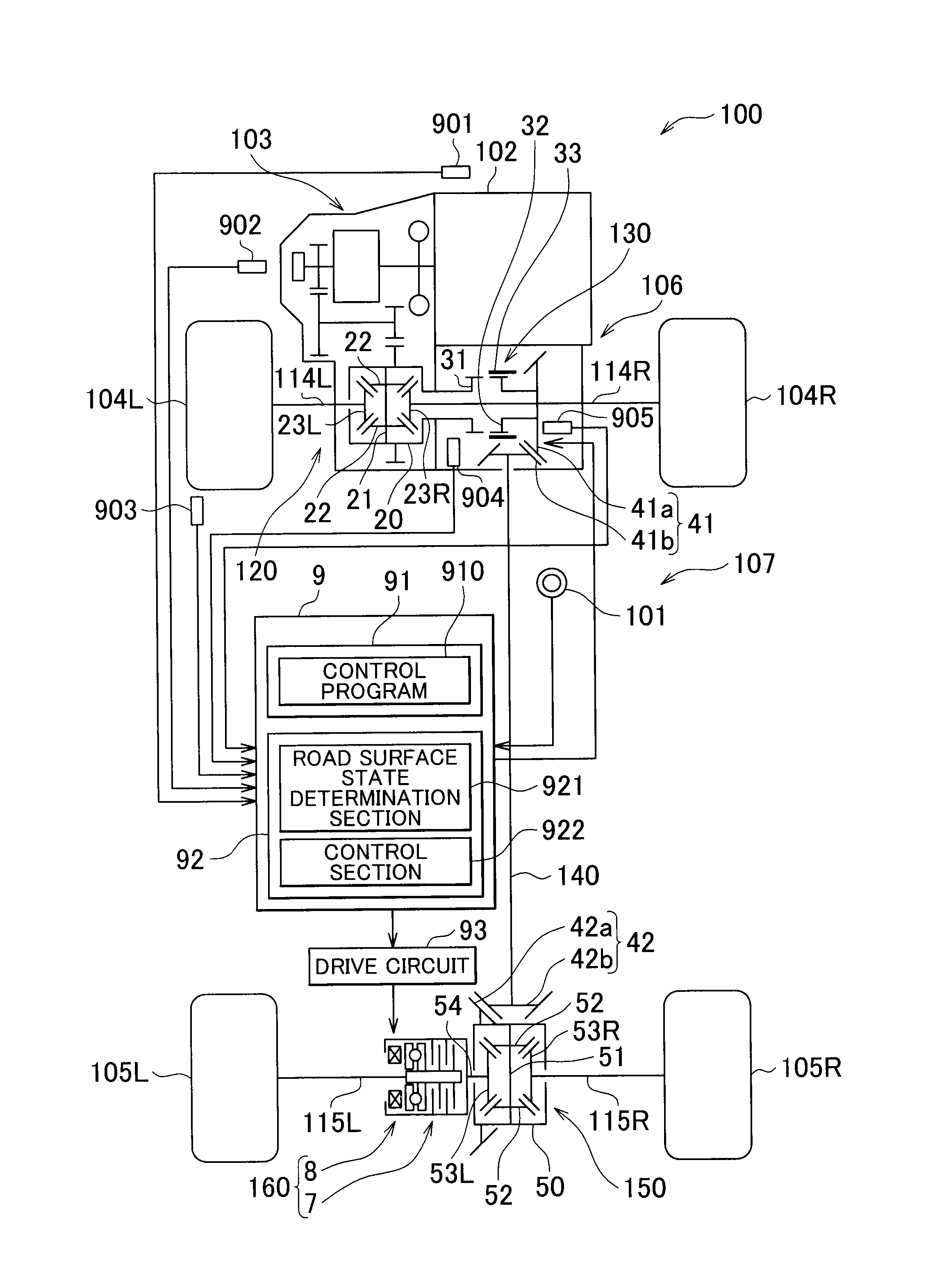 Four-wheel-drive vehicle