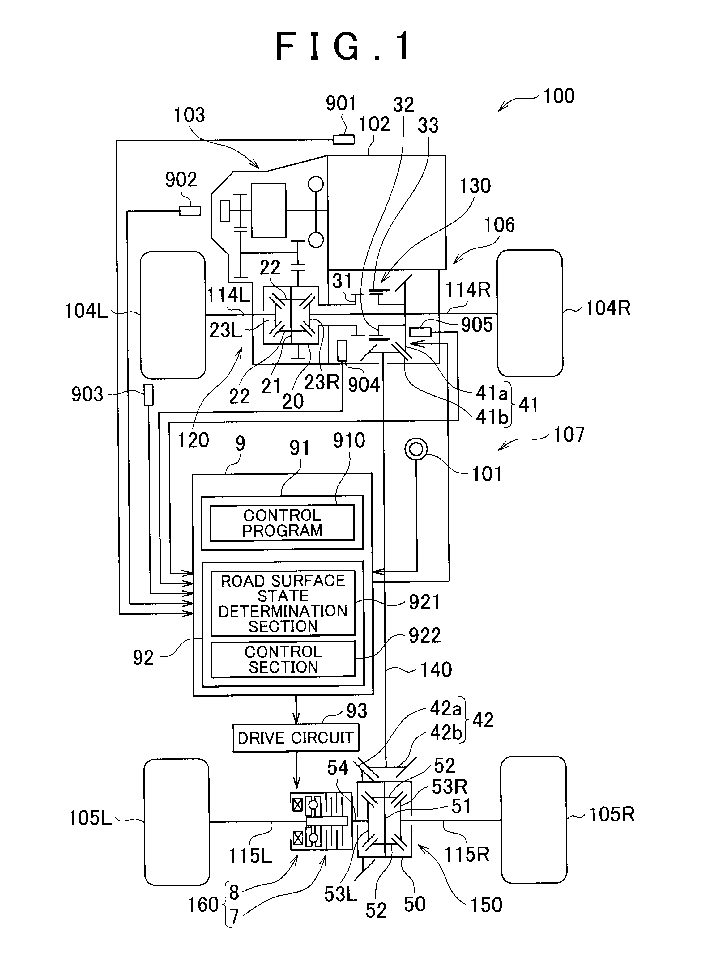 Four-wheel-drive vehicle