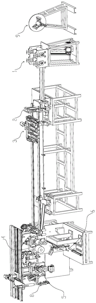 Fully automatic apron equipment all-in-one machine