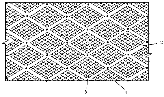 Expansive soil cut slope support structure and construction method thereof