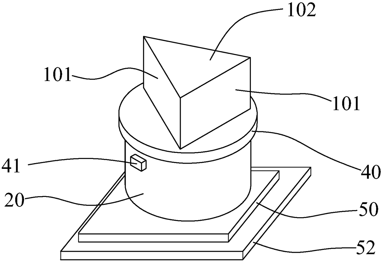 Rotary laser scanning device