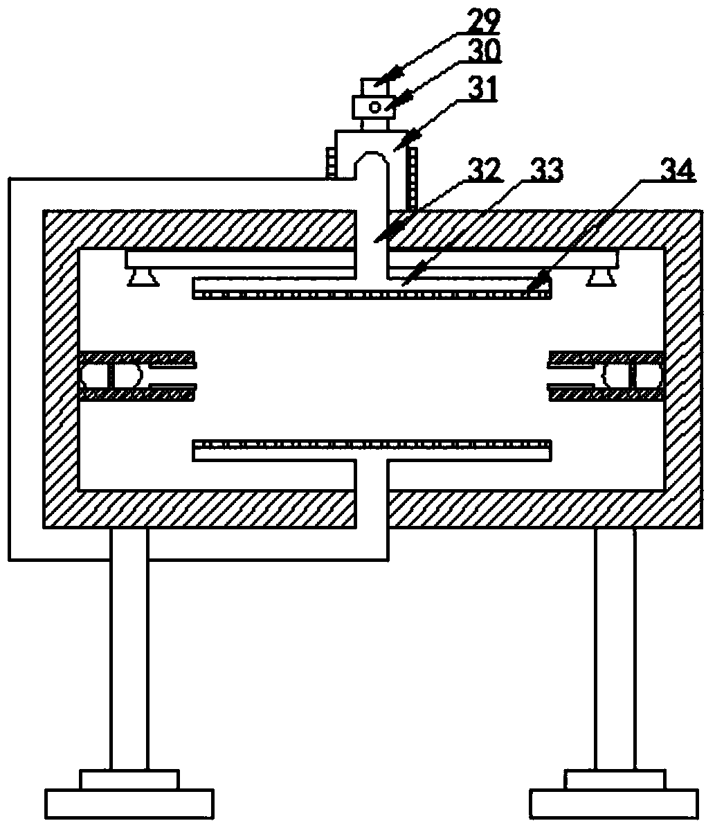 Vertical glass cleaning device with drying function