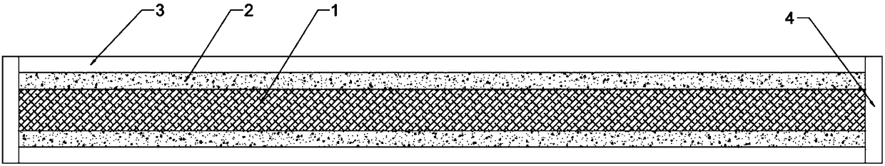 Macromolecular sound absorption composition board and preparation method thereof