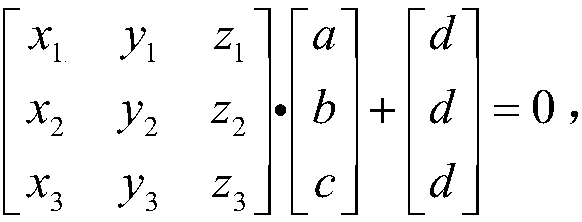 Plane normal vector measurement method based on laser tracker