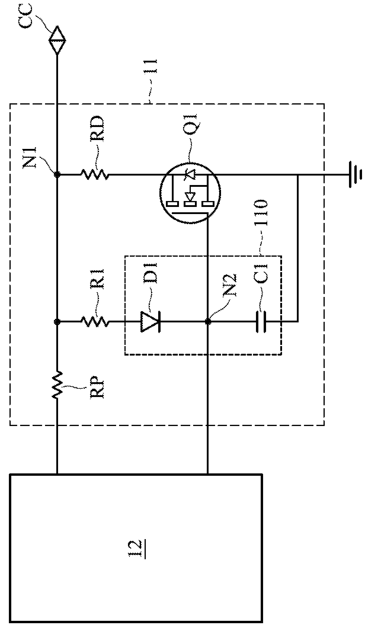 Power-up control circuit and mobile power bank
