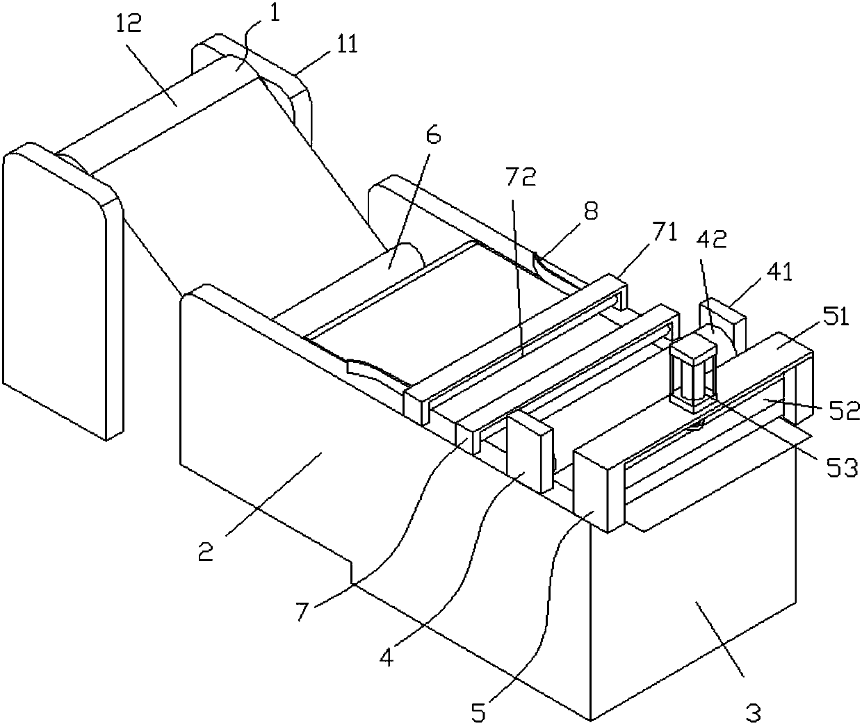 Cutting device used for iridescent printing paper