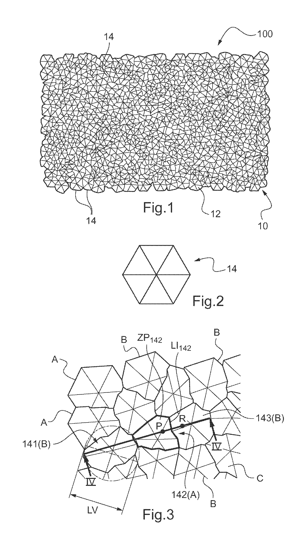 Matrix for imprinting a raised pattern on a coating