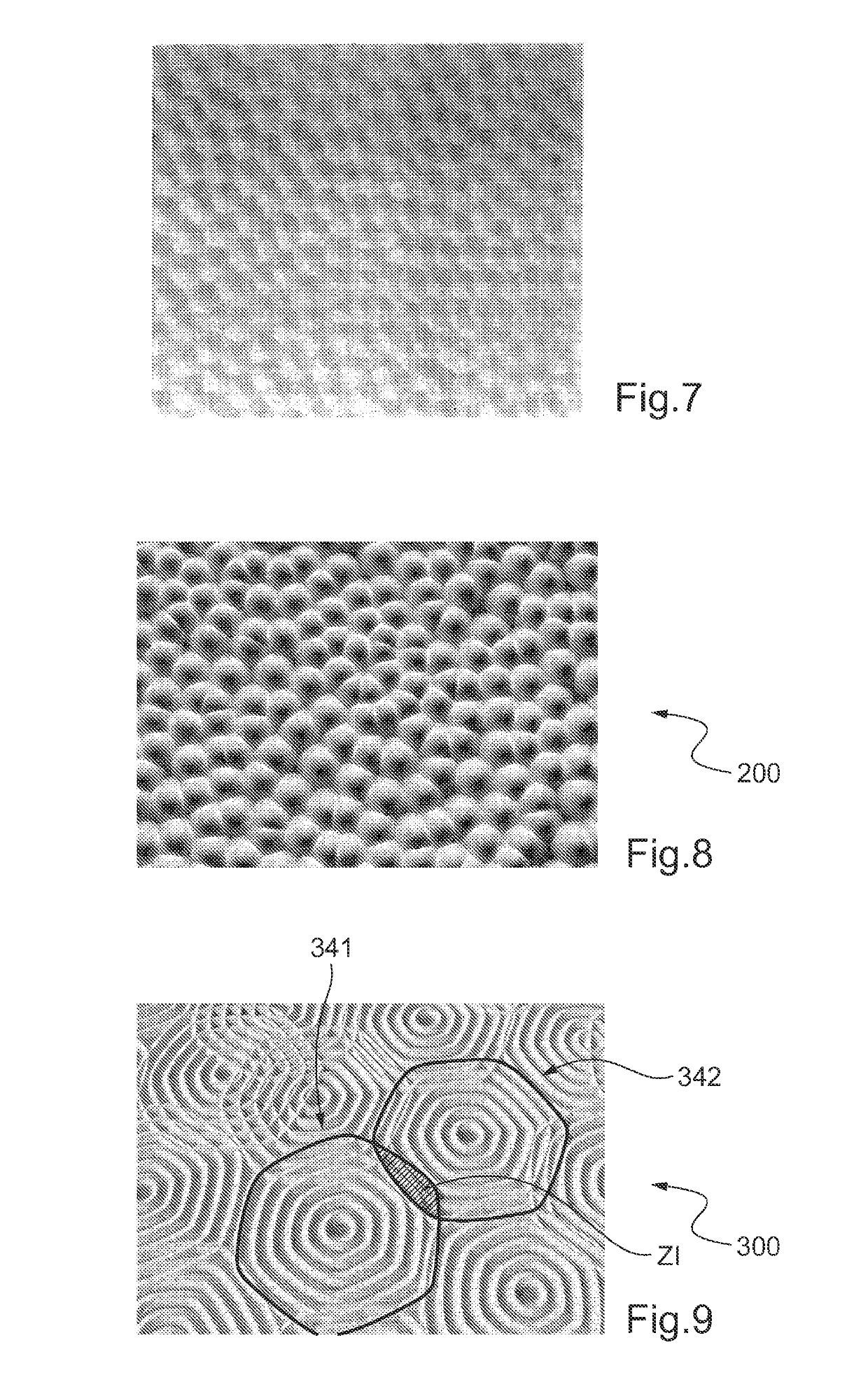 Matrix for imprinting a raised pattern on a coating