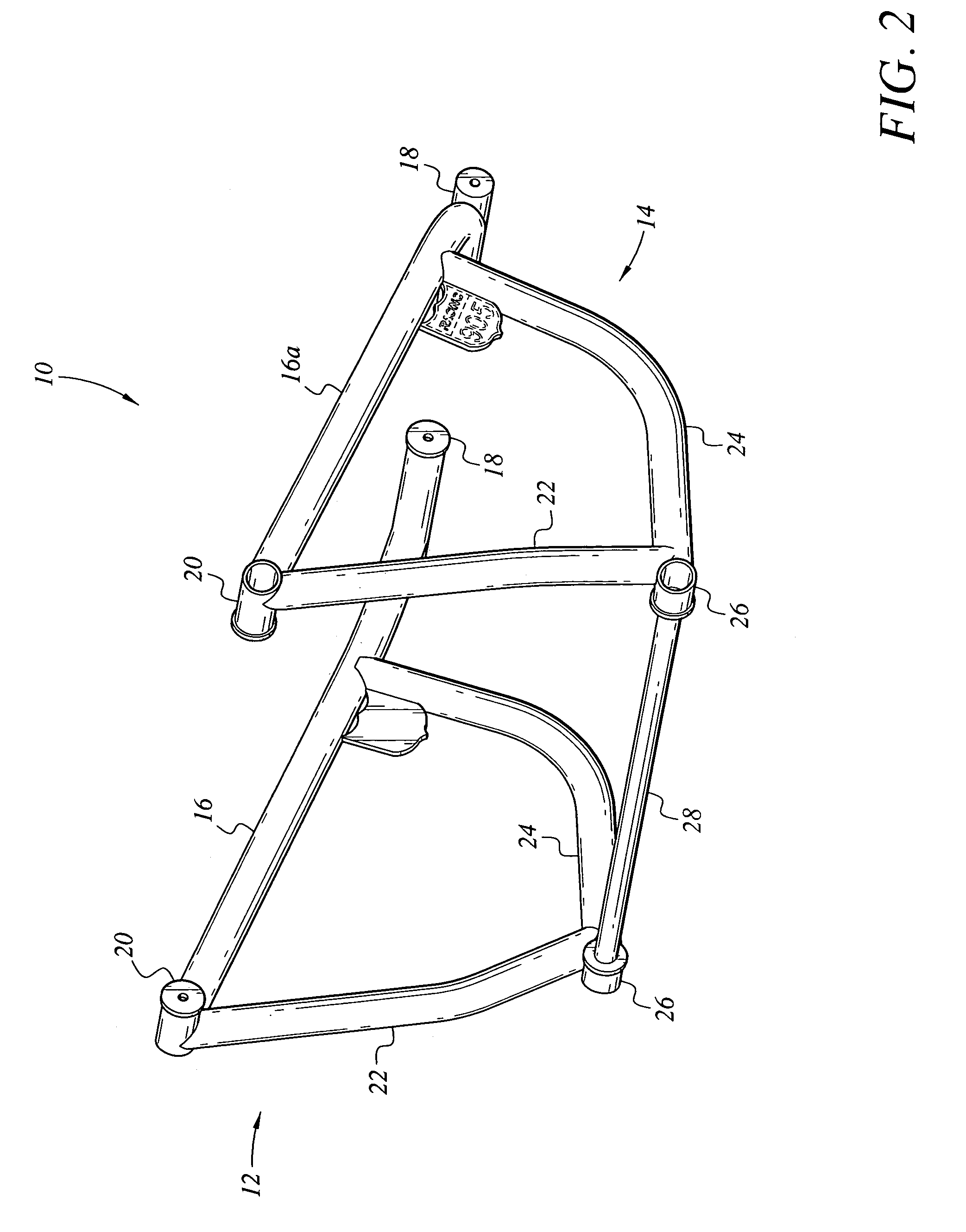 Protective metal cage for motorcycles