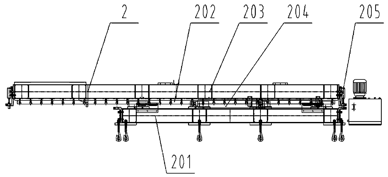 Robot brick unloading and grouping device and method of sintered bricks