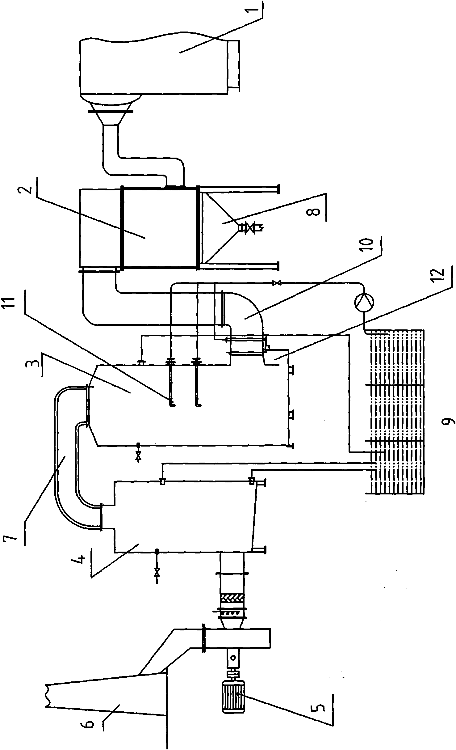 Combined three-stage efficient desulfurization dust-removal system and method thereof