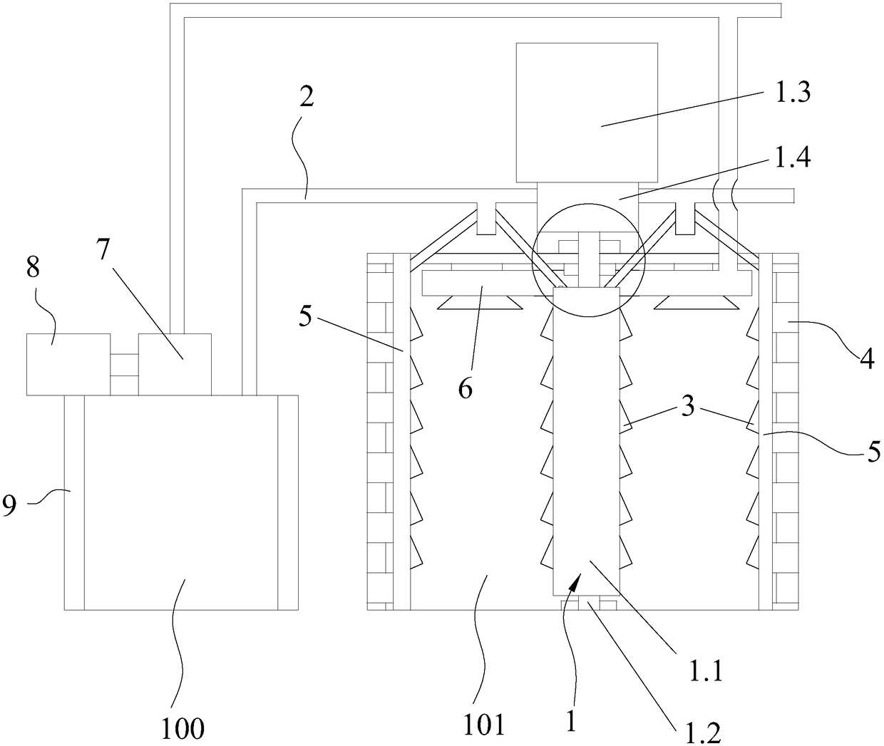 Ceramic packing air drying system