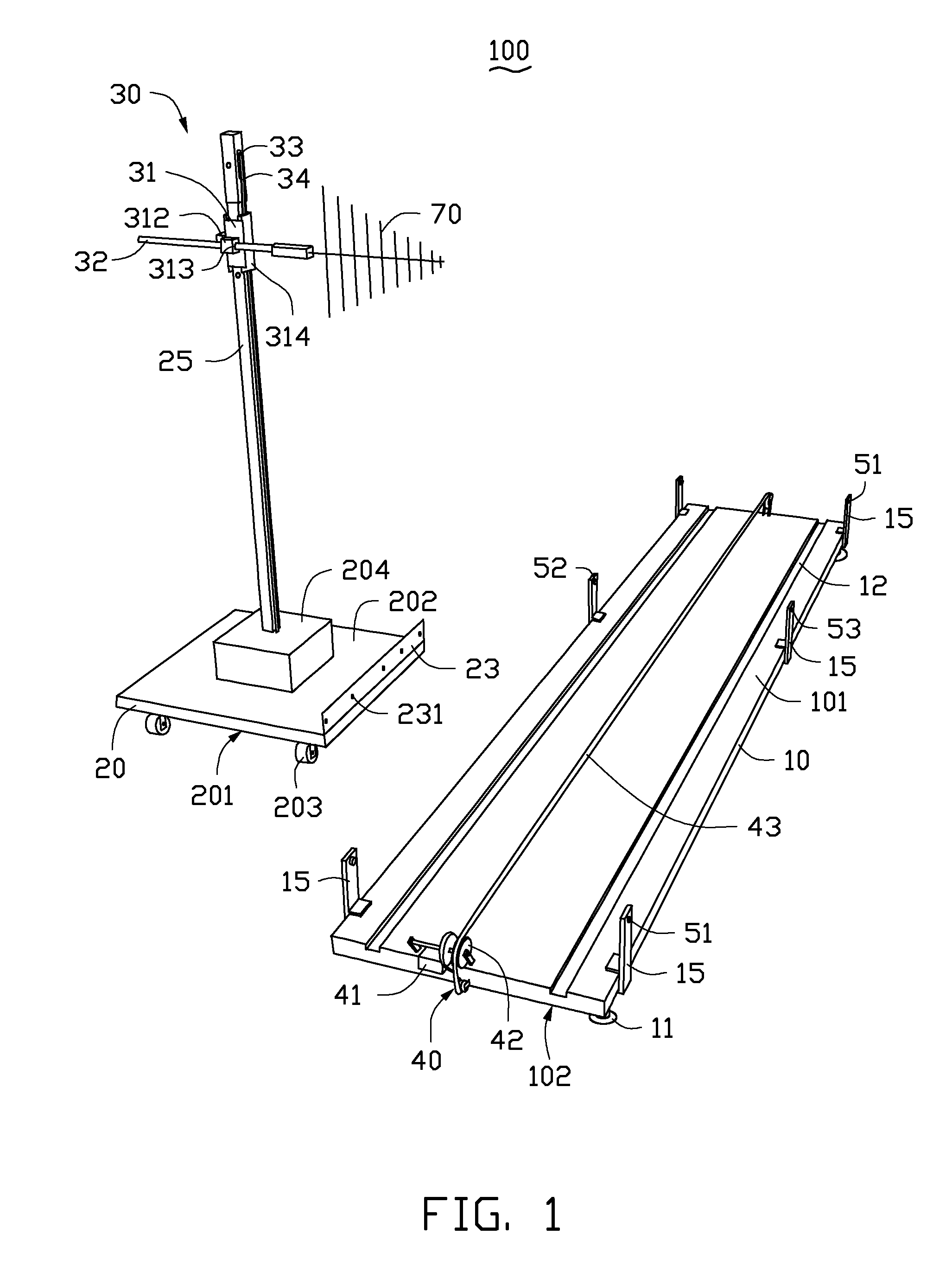 Antenna holding device for electromagnetic measuring