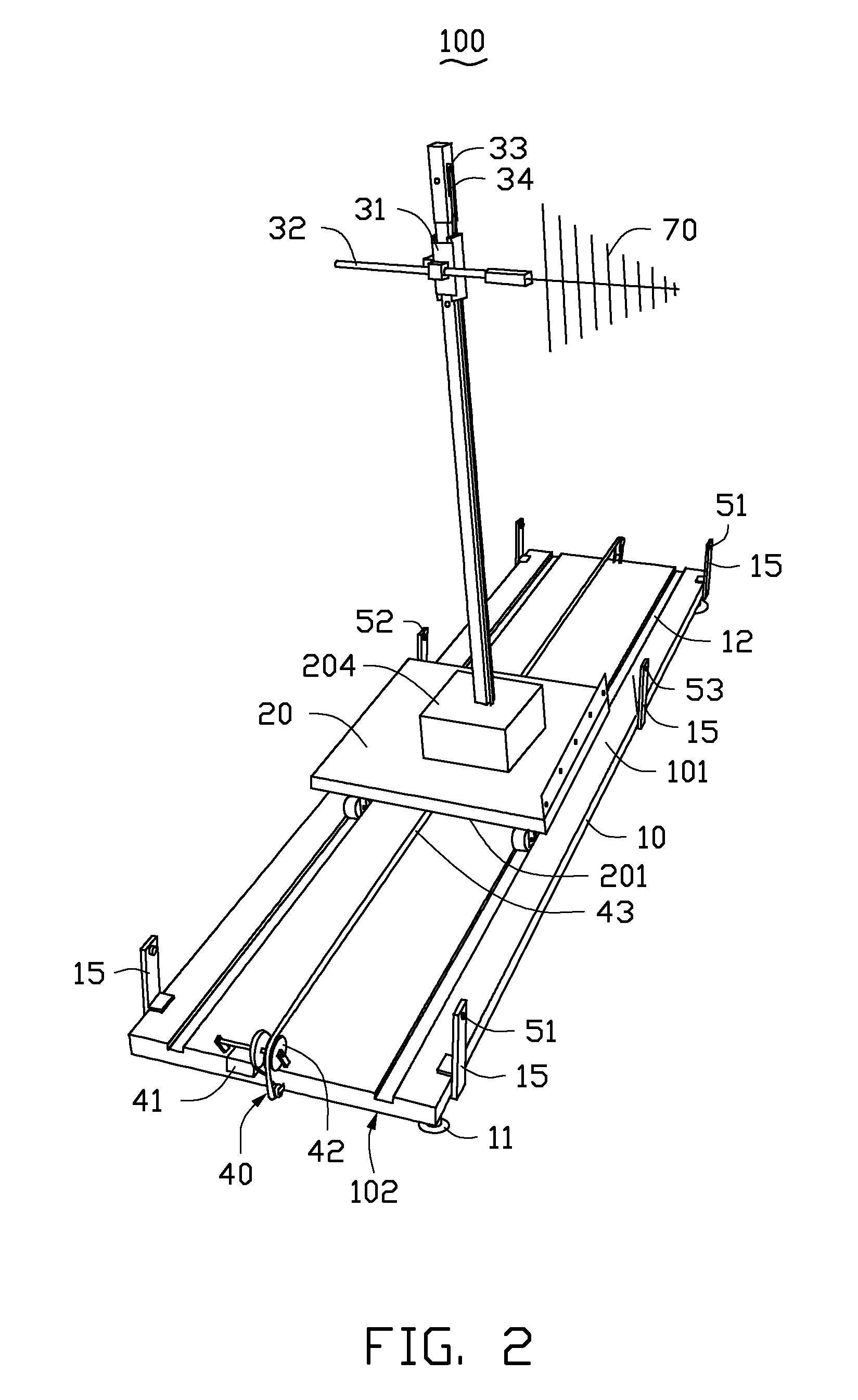 Antenna holding device for electromagnetic measuring