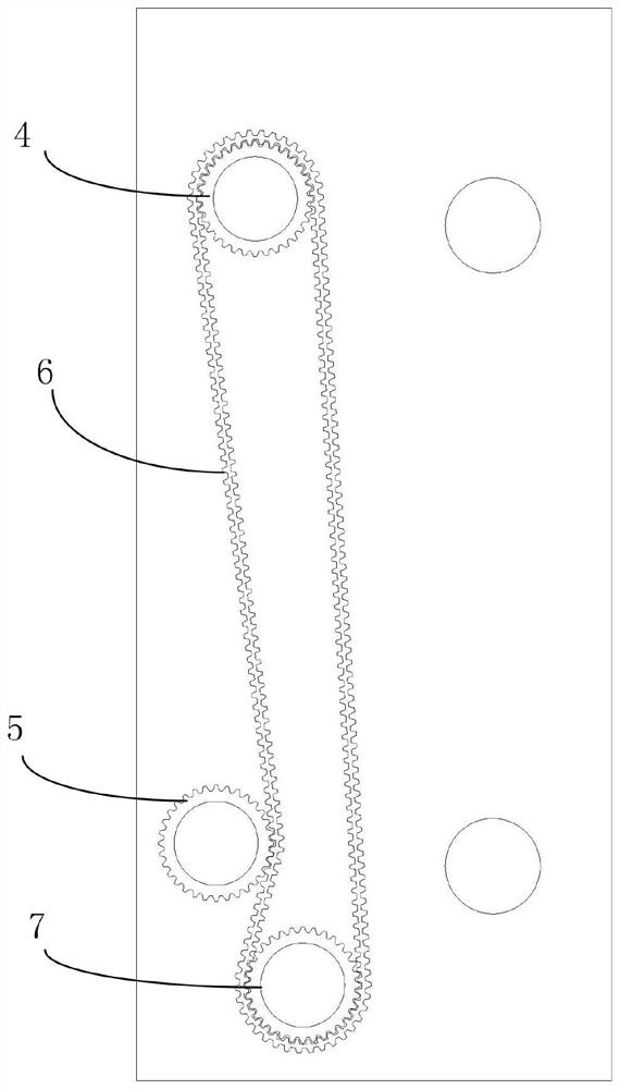 Sandwich-free double corrugated board synchronous paper feeding device and method