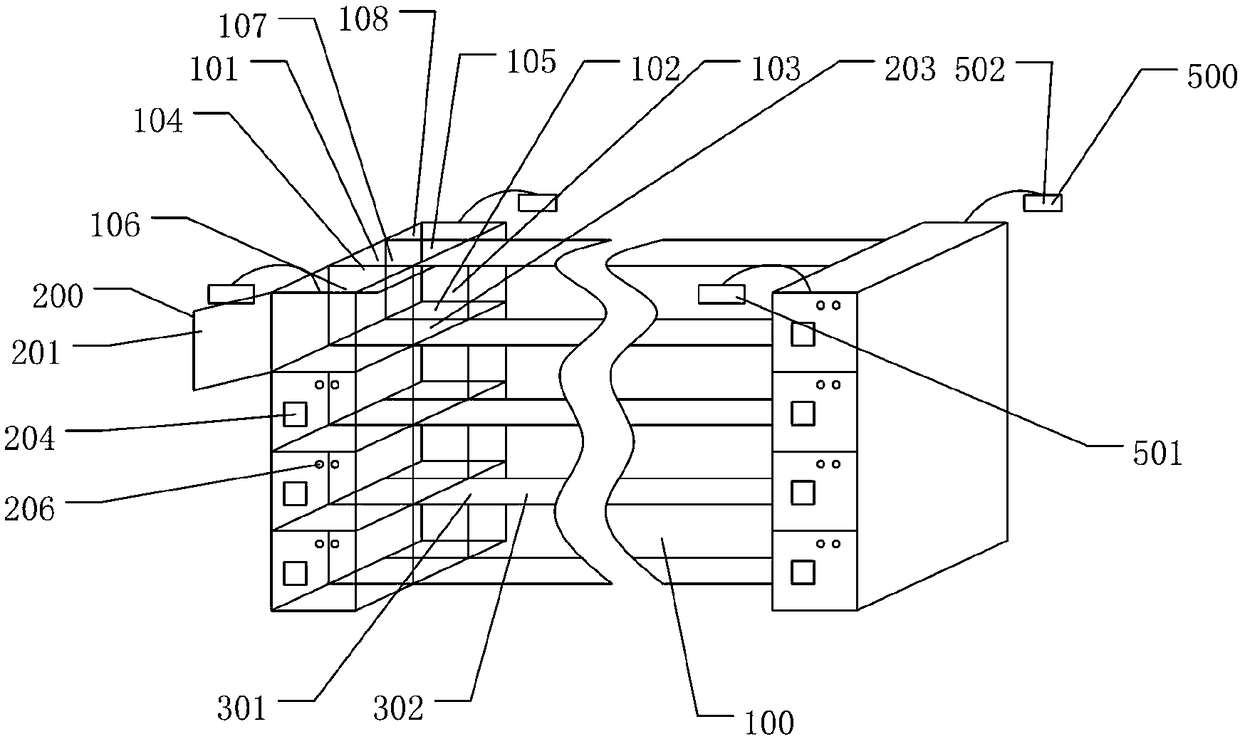 Intelligent package sorting system in community and use method thereof