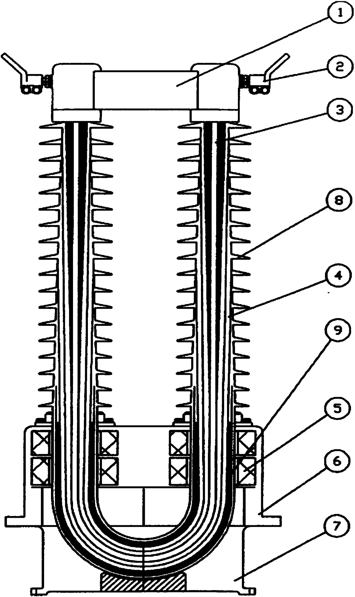 Dry type high-voltage current transformer