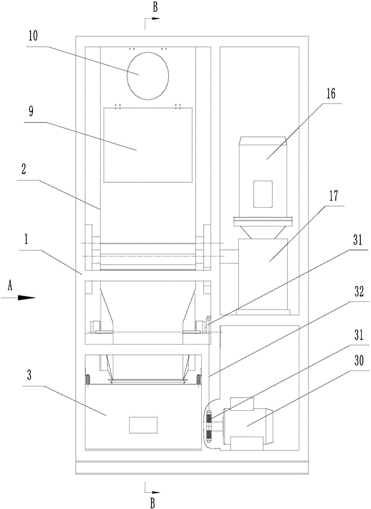 Solid waste size reduction treatment device