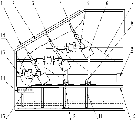 An array jet tactile experiment device