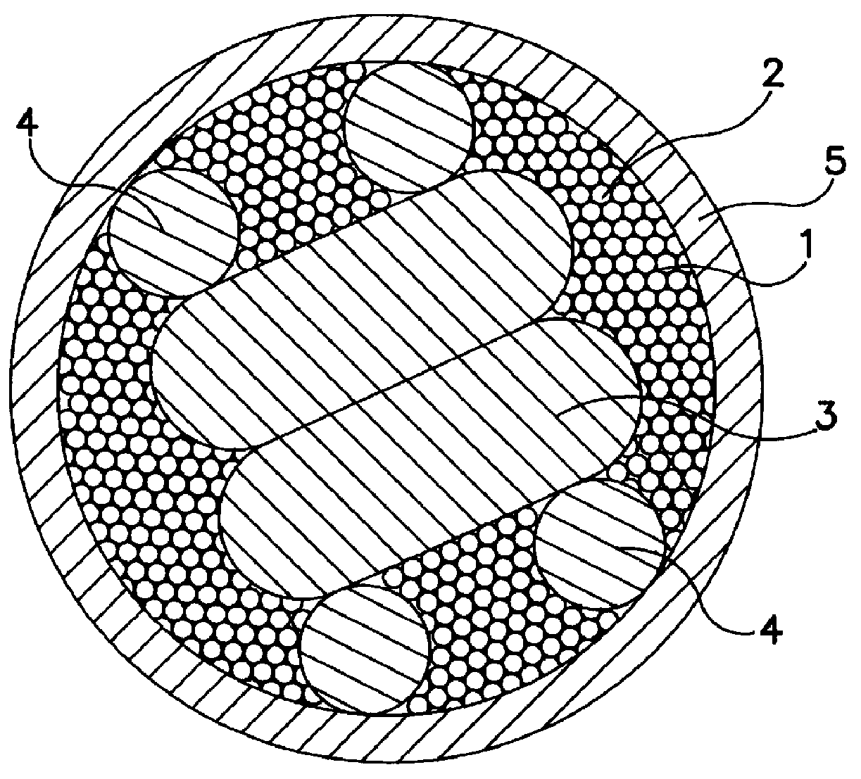 Composite synthetic string for a tennis racket