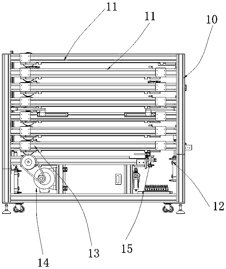 Fully automatic fixture flow storage platform equipment and flow storage method thereof