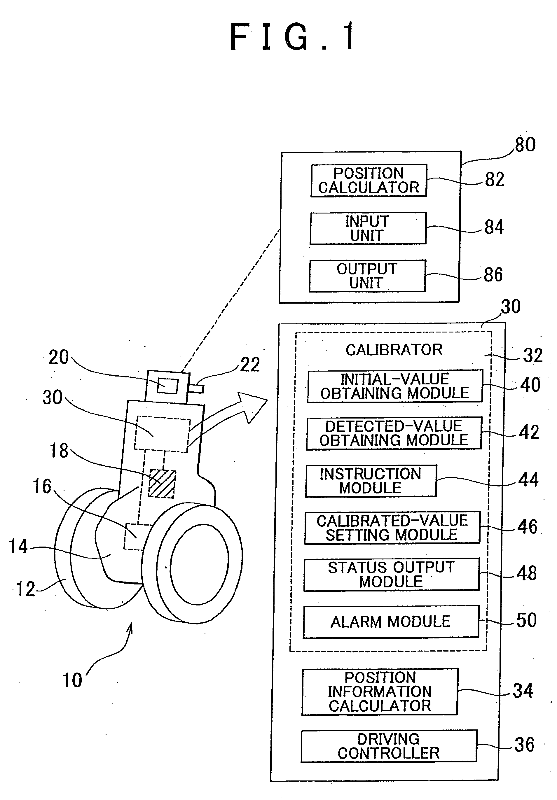 Robot Equipped with a Gyro and Gyro Calibration Apparatus, Program, and Method
