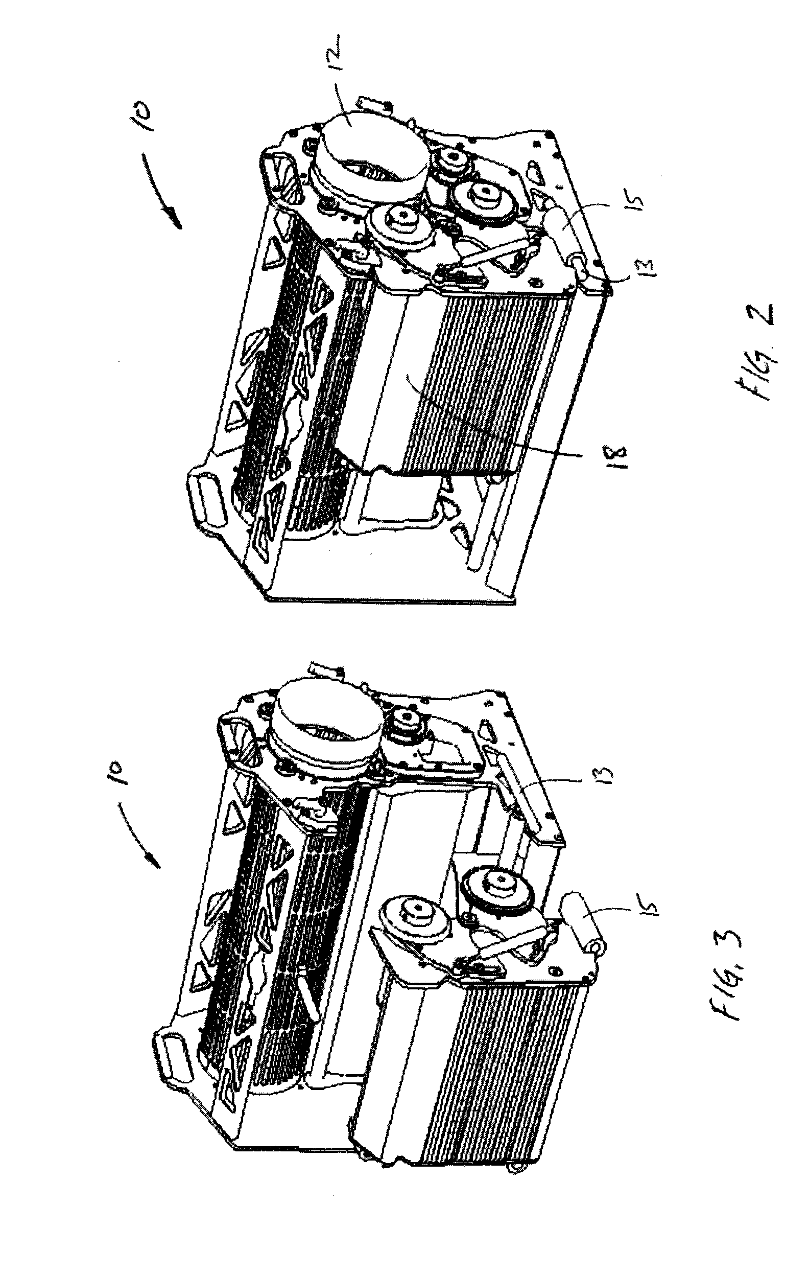 Removable motor housing for a plant material trimming device