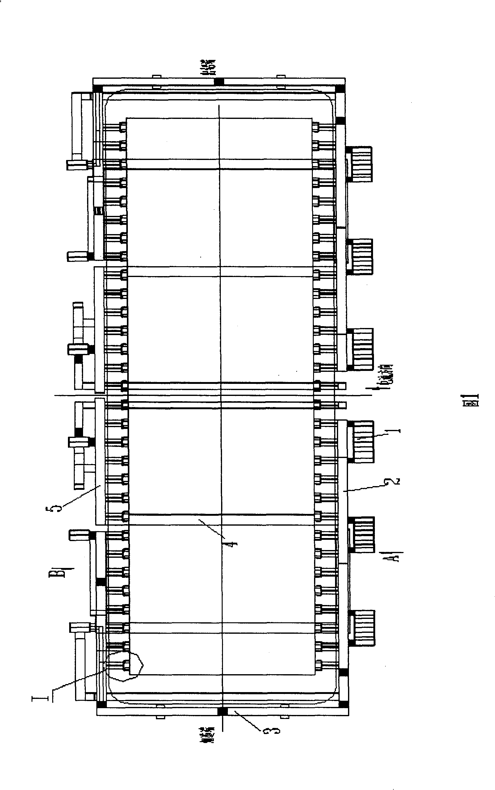 Bus allocation method of 350 KA aluminium electrolytic tank