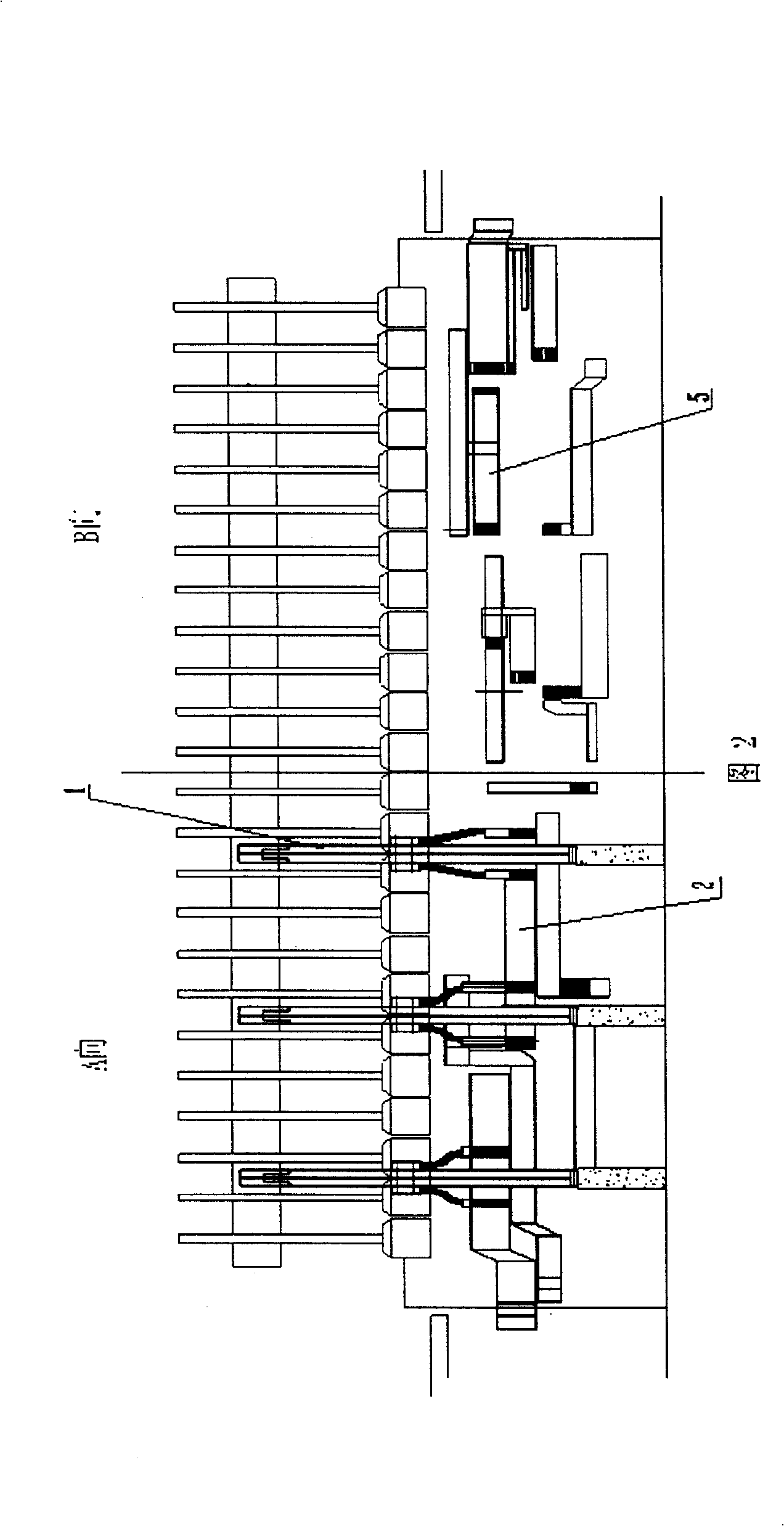 Bus allocation method of 350 KA aluminium electrolytic tank