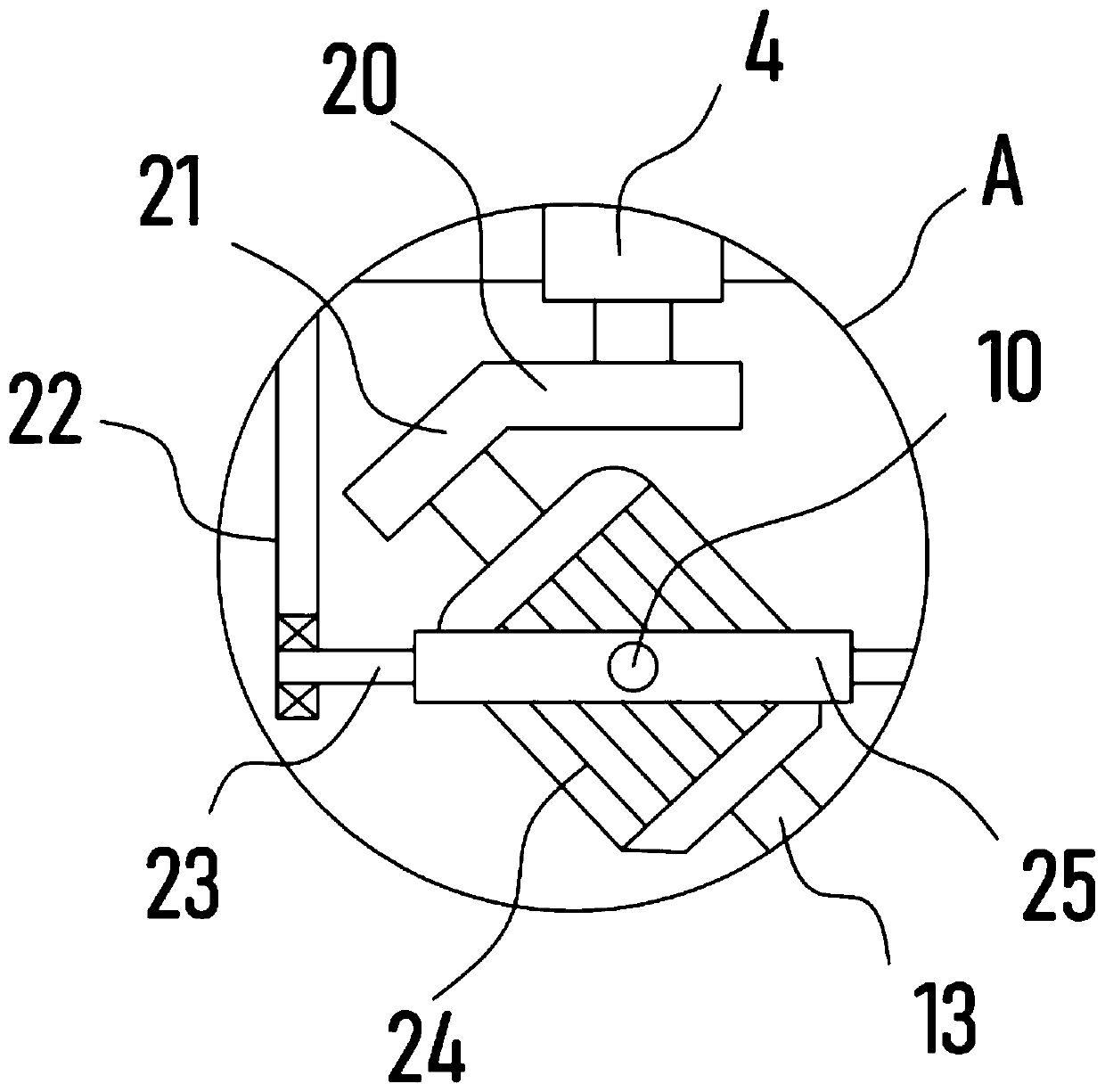 Stirring homogenization device for food detection