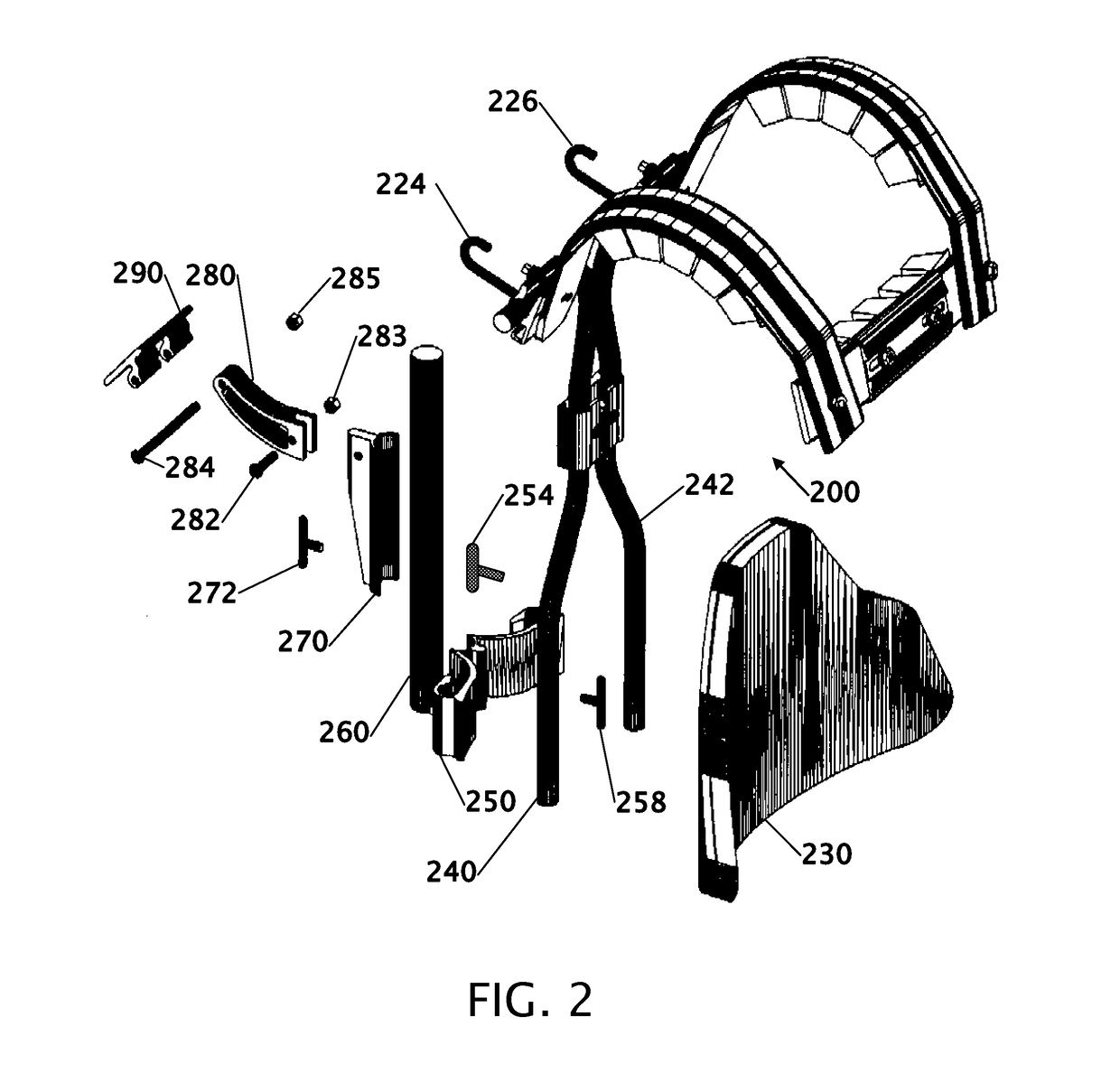 Instrument Carrier with Articulating Back Brace