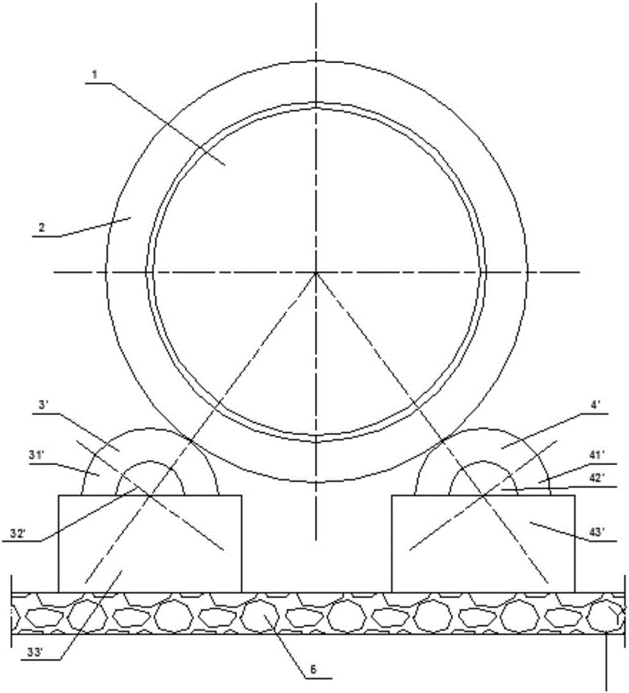 A rotary kiln support device and its adjustment method