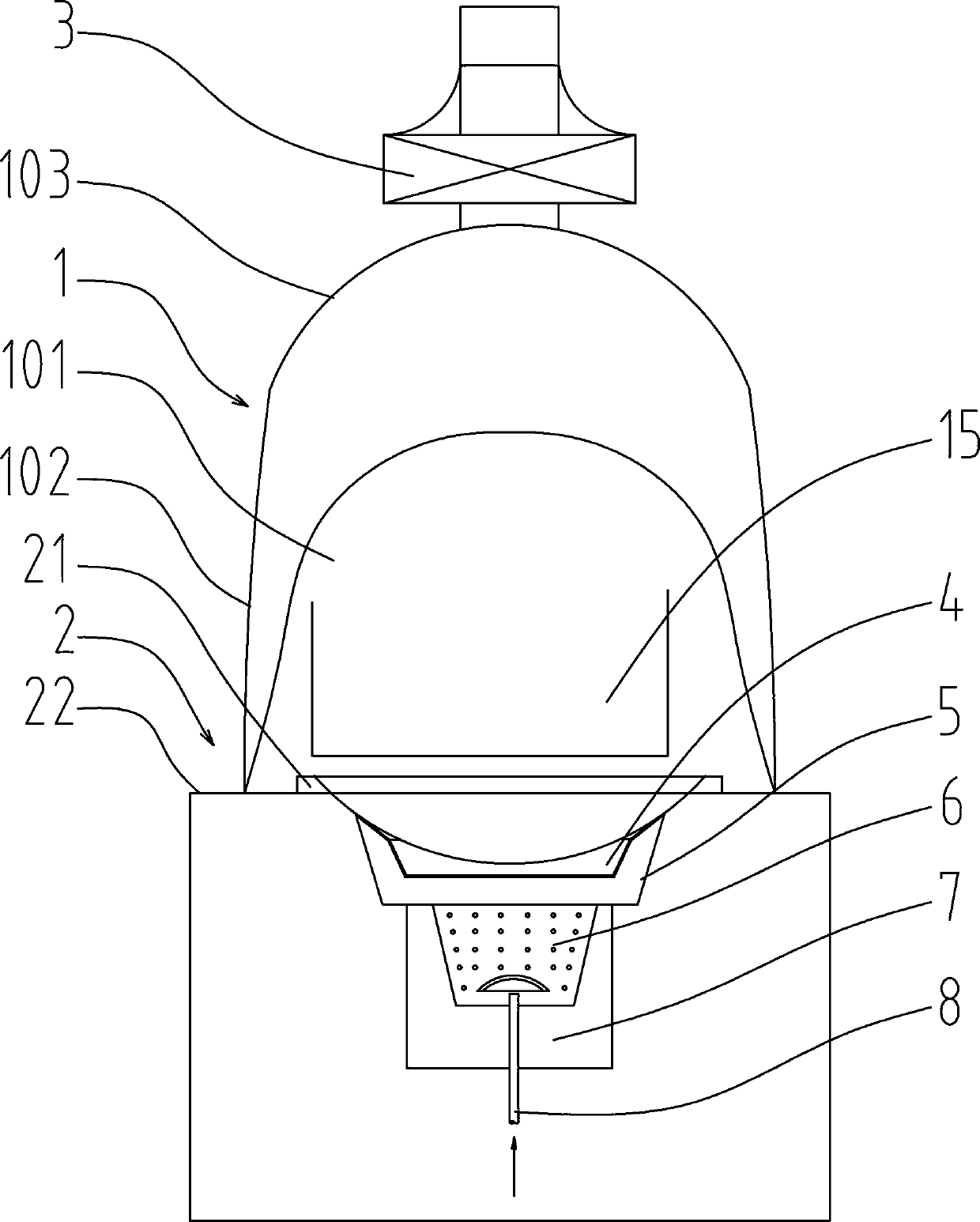 Flame-proof structure for stove topping pot