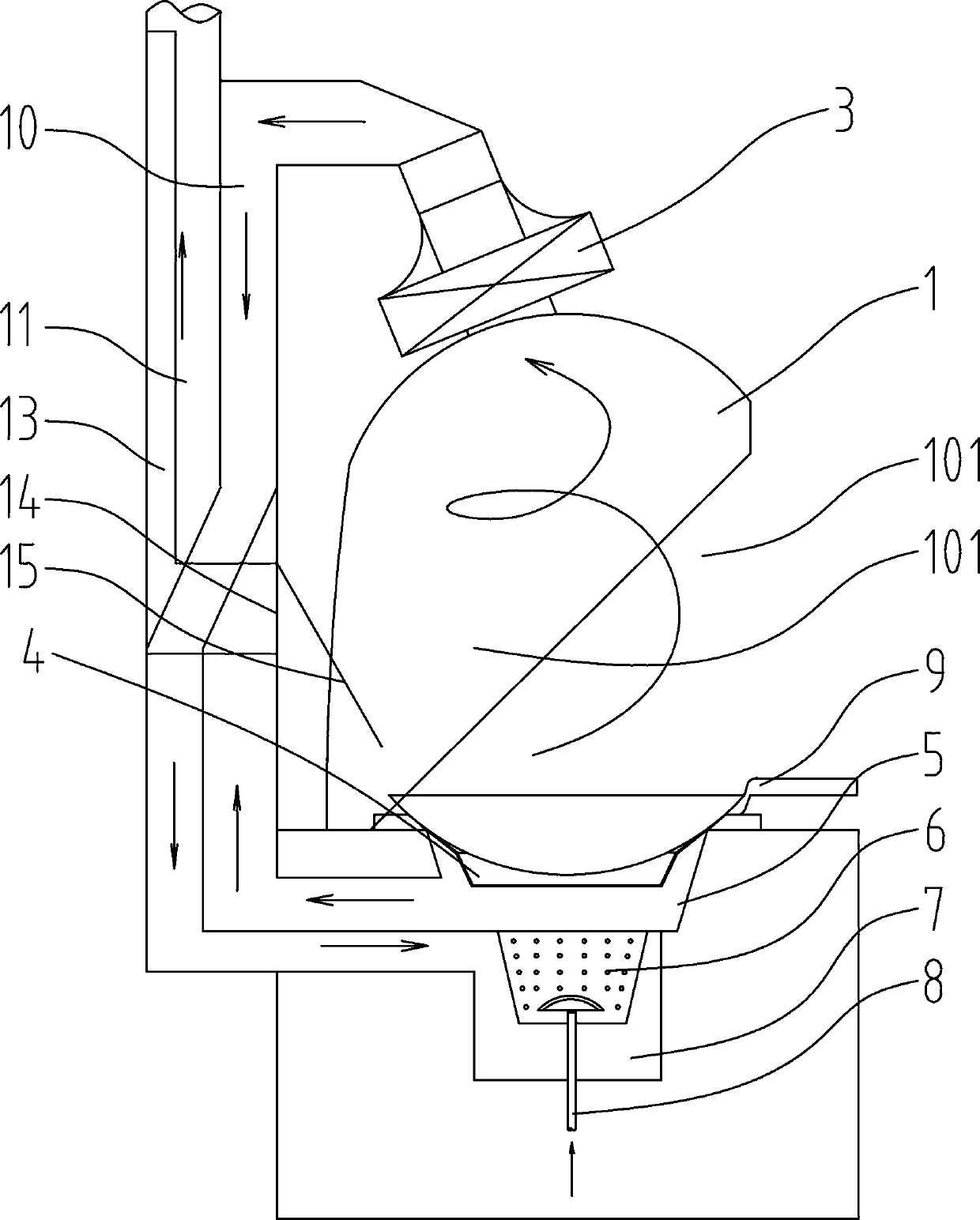 Flame-proof structure for stove topping pot