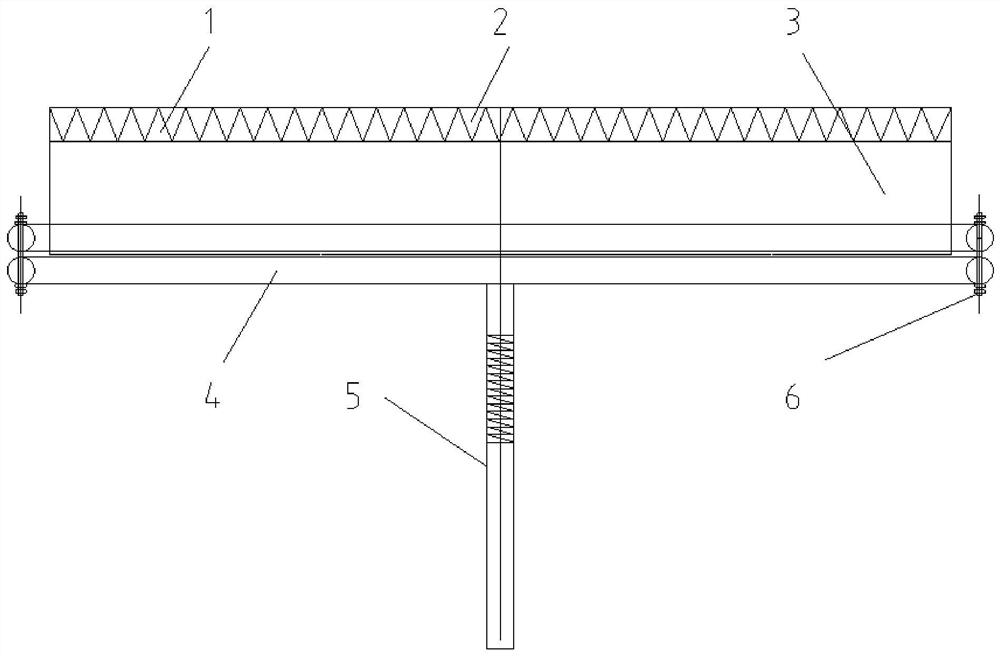 Concrete ground surface finishing and roughening device and construction method