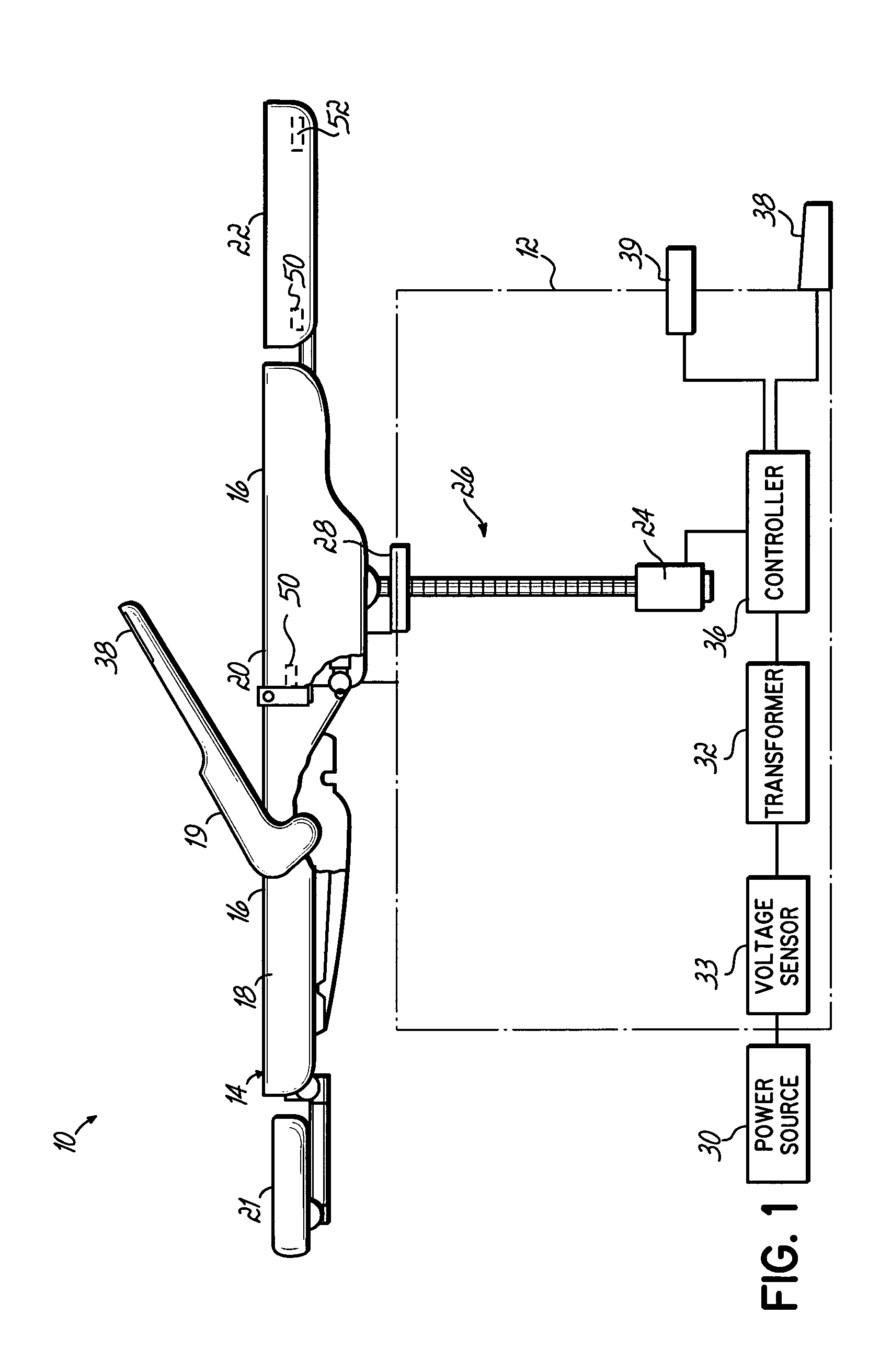 Line voltage compensation system for power chair