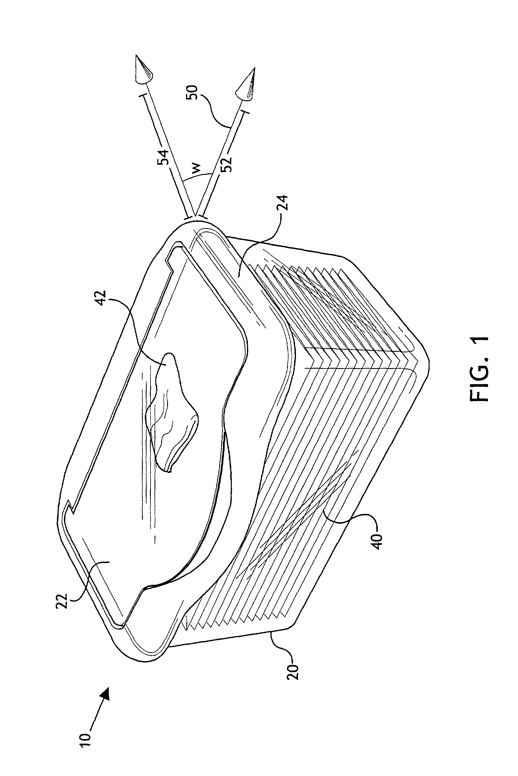 Package and method for storing and dispensing wet wipes in a pop-up format
