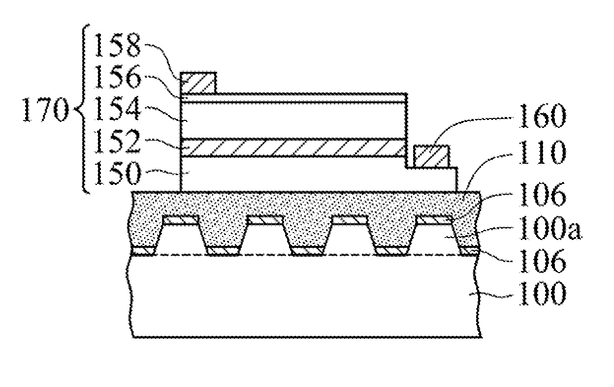 Patterned substrate and stacked light emitting diode